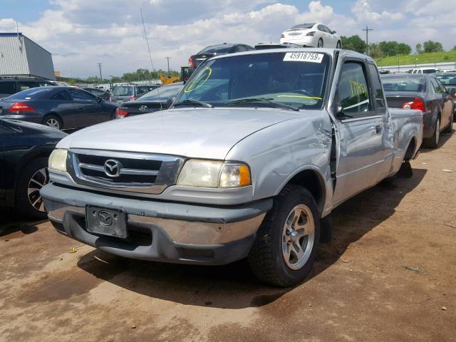 4F4YR16D42TM26954 - 2002 MAZDA B2300 CAB SILVER photo 2