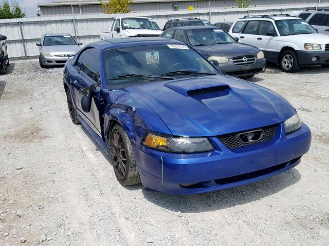 1FAFP42X34F223021 - 2004 FORD MUSTANG GT BLUE photo 1