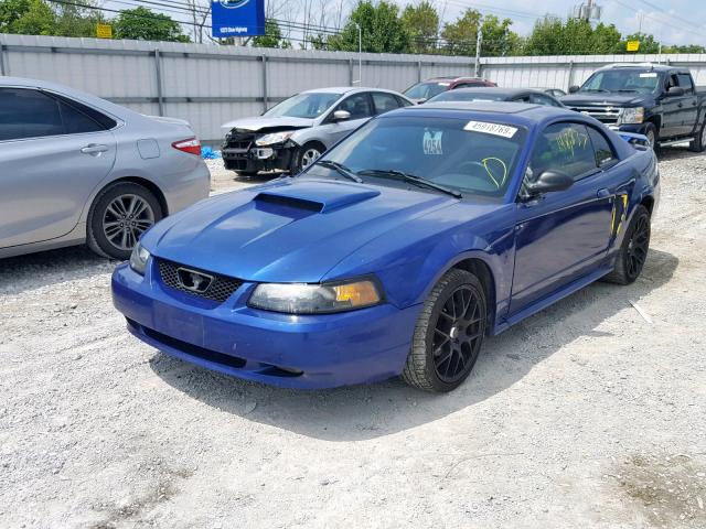 1FAFP42X34F223021 - 2004 FORD MUSTANG GT BLUE photo 2