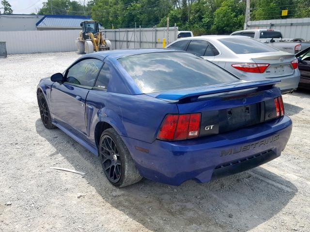 1FAFP42X34F223021 - 2004 FORD MUSTANG GT BLUE photo 3