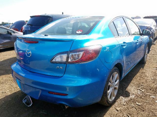 JM1BL1S55A1176889 - 2010 MAZDA 3 S BLUE photo 4