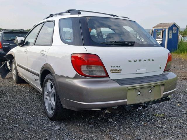 JF1GG68522H822869 - 2002 SUBARU IMPREZA OU WHITE photo 3