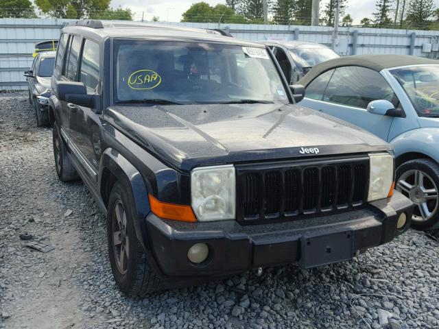 1J8HH48N66C267498 - 2006 JEEP COMMANDER BLACK photo 1