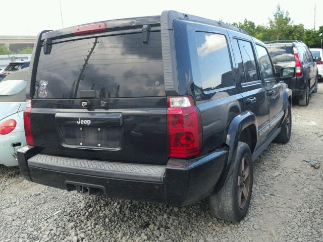 1J8HH48N66C267498 - 2006 JEEP COMMANDER BLACK photo 4