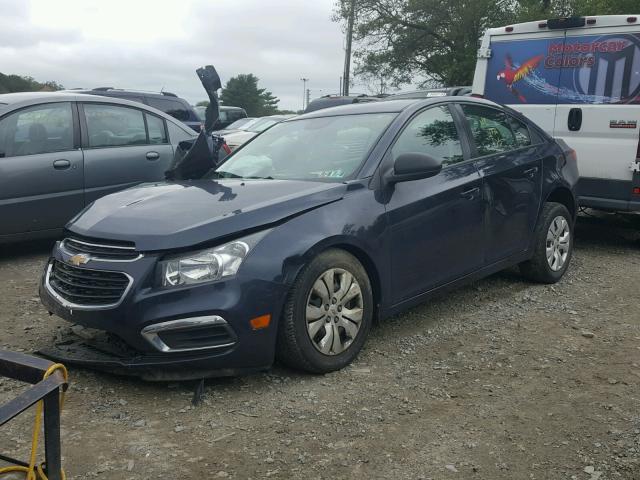 1G1PA5SG9F7128801 - 2015 CHEVROLET CRUZE LS BLUE photo 2