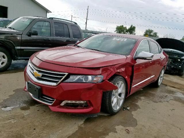 2G1165S31F9230600 - 2015 CHEVROLET IMPALA LTZ RED photo 2