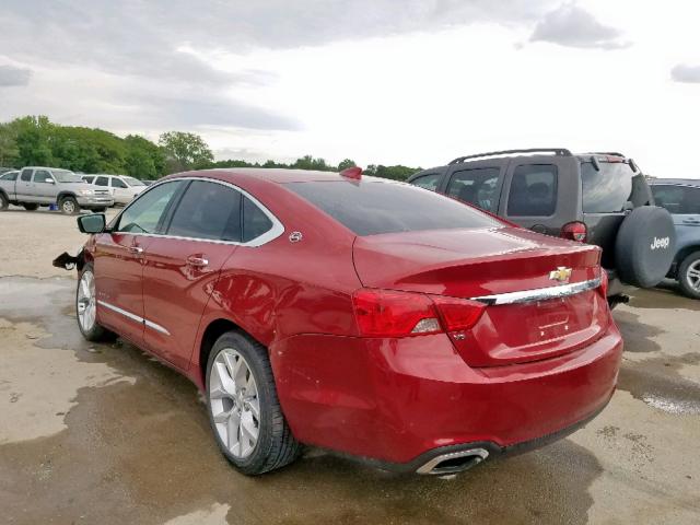 2G1165S31F9230600 - 2015 CHEVROLET IMPALA LTZ RED photo 3