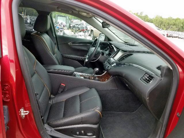 2G1165S31F9230600 - 2015 CHEVROLET IMPALA LTZ RED photo 5