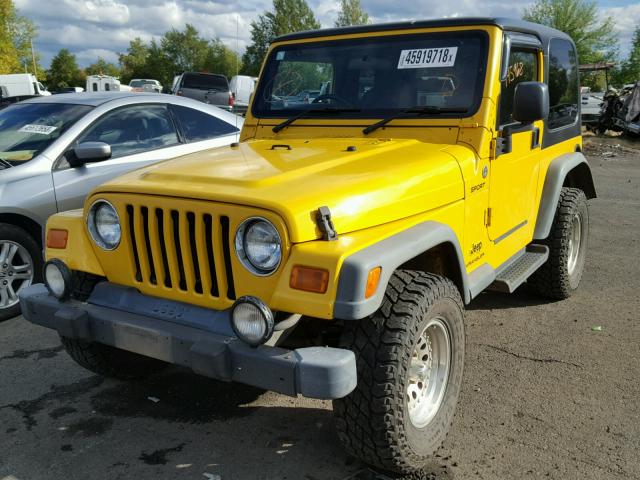 1J4F449S56P747467 - 2006 JEEP WRANGLER / YELLOW photo 2