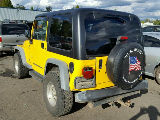 1J4F449S56P747467 - 2006 JEEP WRANGLER / YELLOW photo 3