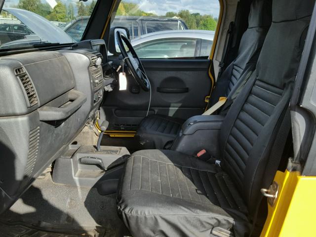 1J4F449S56P747467 - 2006 JEEP WRANGLER / YELLOW photo 5