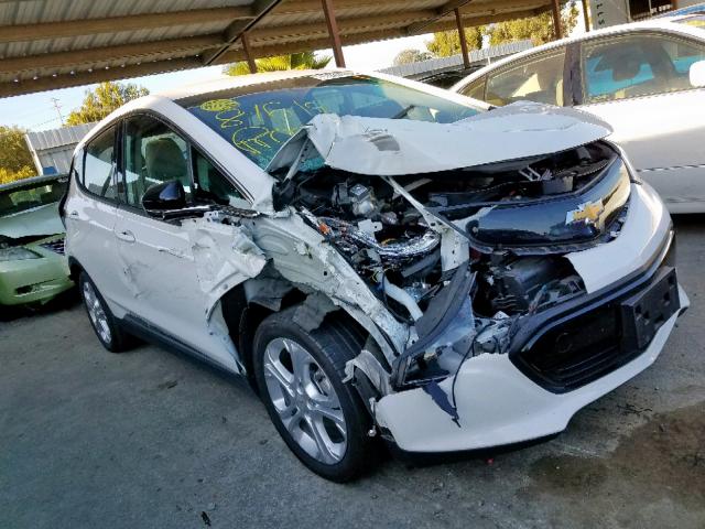 1G1FW6S07H4187467 - 2017 CHEVROLET BOLT EV LT WHITE photo 1