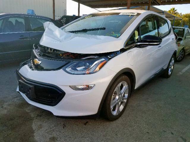 1G1FW6S07H4187467 - 2017 CHEVROLET BOLT EV LT WHITE photo 2