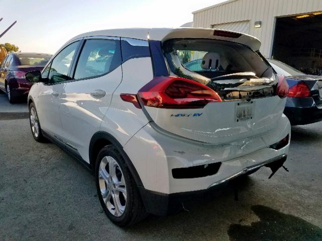 1G1FW6S07H4187467 - 2017 CHEVROLET BOLT EV LT WHITE photo 3