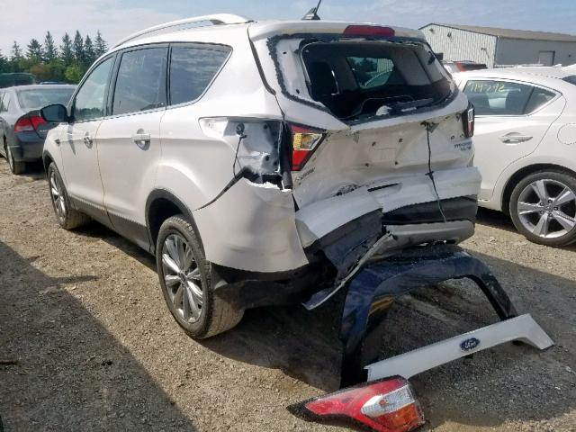 1FMCU9J96JUB87995 - 2018 FORD ESCAPE TIT WHITE photo 3