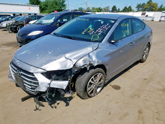 5NPD84LF9HH090362 - 2017 HYUNDAI ELANTRA SE SILVER photo 2