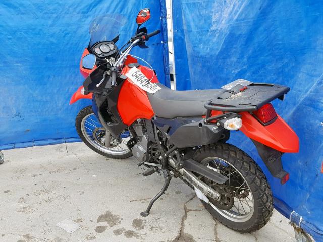 JKAKLEE109DA21903 - 2009 KAWASAKI KL650 E RED photo 3