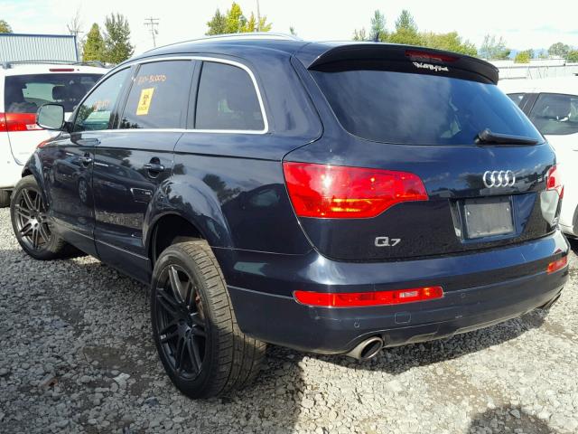 WA1BV94L97D045566 - 2007 AUDI Q7 4.2 QUA BLUE photo 3