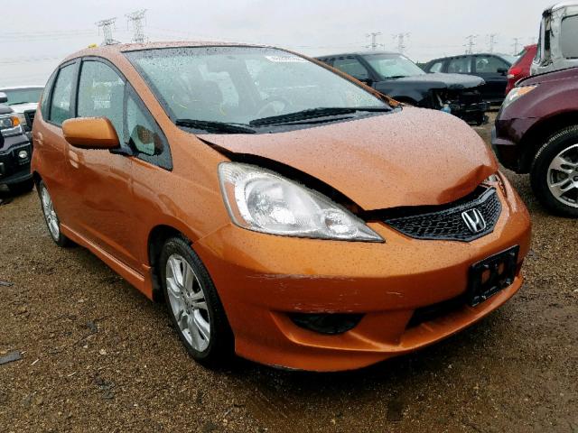 JHMGE8H42AC020352 - 2010 HONDA FIT SPORT ORANGE photo 1