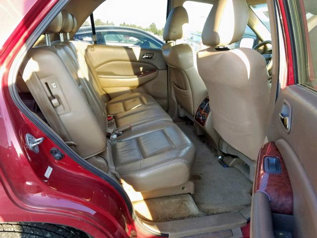 2HNYD18964H560245 - 2004 ACURA MDX TOURIN RED photo 6