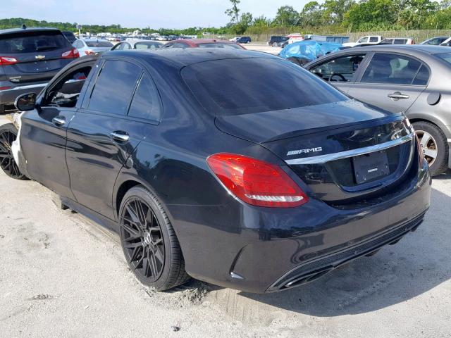 55SWF6EB3HU207936 - 2017 MERCEDES-BENZ C 43 4MATI BLACK photo 3