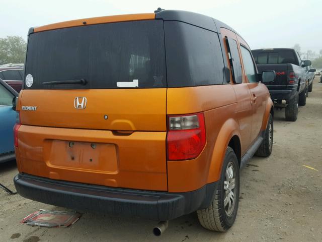 5J6YH18706L006269 - 2006 HONDA ELEMENT EX ORANGE photo 4