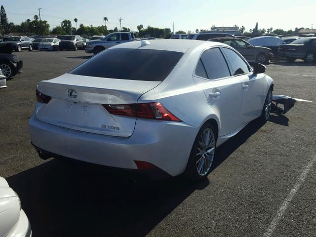 JTHBA1D26G5037573 - 2016 LEXUS IS 200T WHITE photo 4