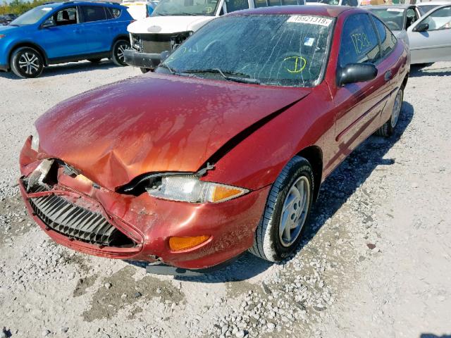 1G1JC1248W7193072 - 1998 CHEVROLET CAVALIER B ORANGE photo 2