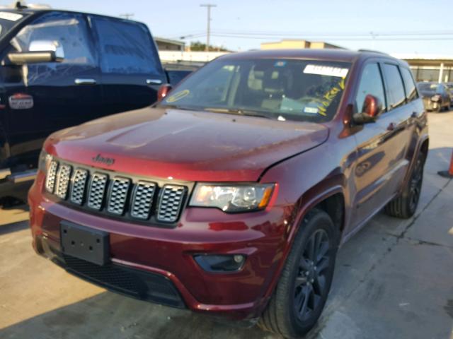 1C4RJEAG7JC428354 - 2018 JEEP GRAND CHER MAROON photo 2