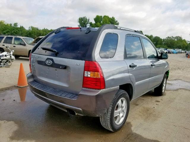 KNDJF724957114329 - 2005 KIA NEW SPORTA GRAY photo 4