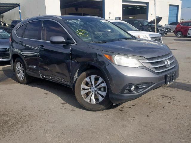 2HKRM4H7XCH634251 - 2012 HONDA CR-V EXL GRAY photo 1