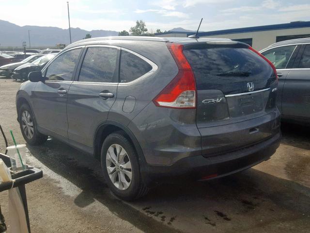 2HKRM4H7XCH634251 - 2012 HONDA CR-V EXL GRAY photo 3