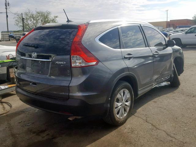 2HKRM4H7XCH634251 - 2012 HONDA CR-V EXL GRAY photo 4