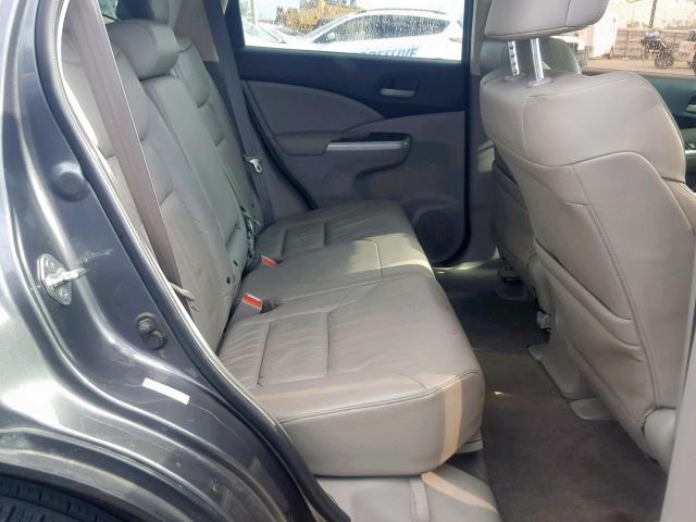 2HKRM4H7XCH634251 - 2012 HONDA CR-V EXL GRAY photo 6