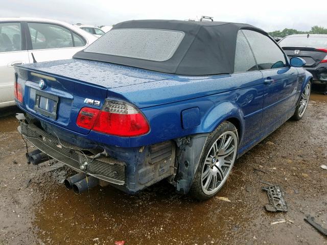 WBSBR93403PK00978 - 2003 BMW M3 BLUE photo 4