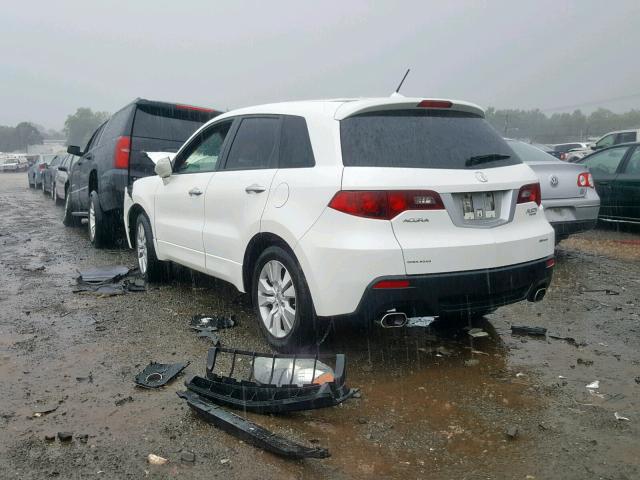 5J8TB1H22CA000519 - 2012 ACURA RDX WHITE photo 3