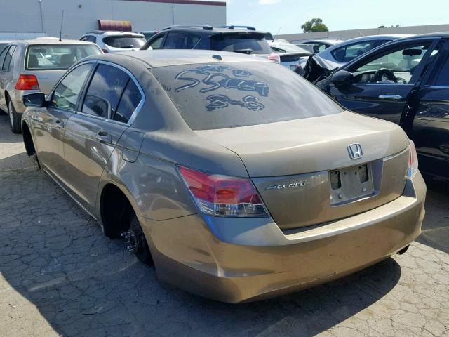 1HGCP26878A112206 - 2008 HONDA ACCORD EXL GOLD photo 3