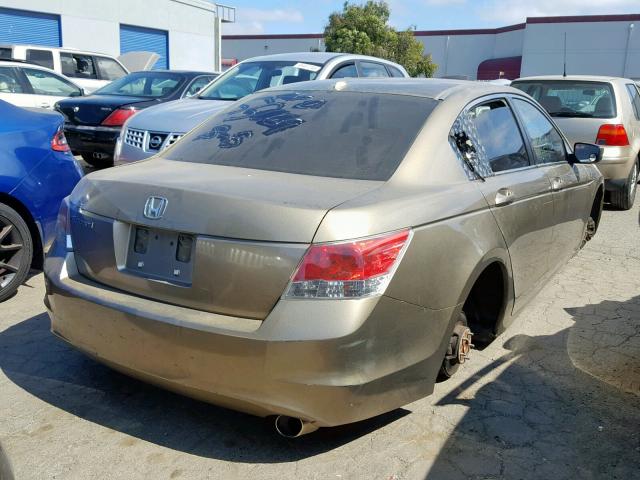 1HGCP26878A112206 - 2008 HONDA ACCORD EXL GOLD photo 4