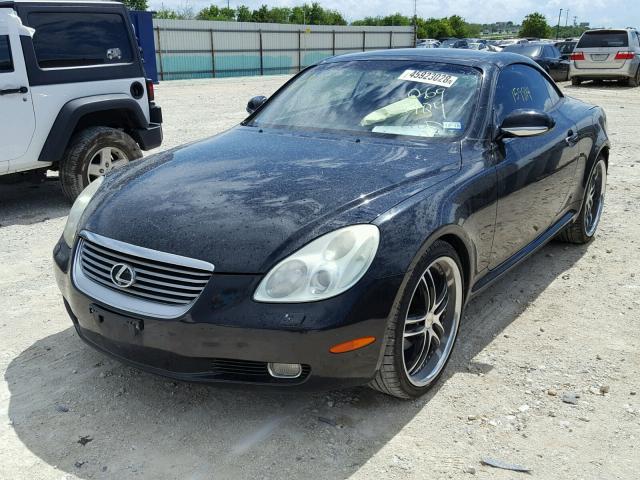 JTHFN48YX50069409 - 2005 LEXUS SC 430 BLACK photo 2