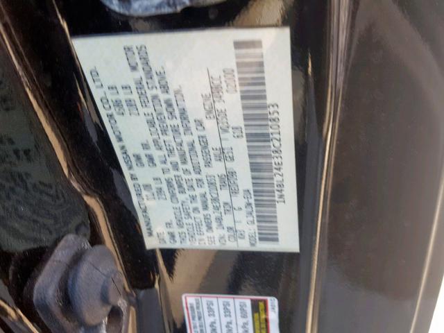 1N4BL24E38C210853 - 2008 NISSAN ALTIMA 3.5 BLACK photo 10