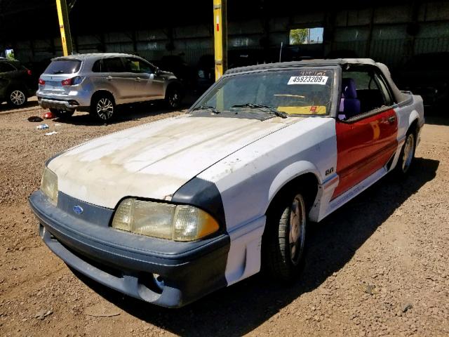 1FABP45E3KF137696 - 1989 FORD MUSTANG GT WHITE photo 2