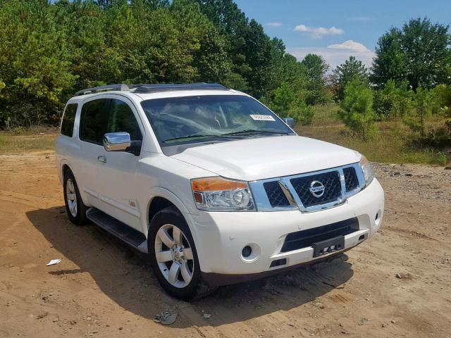 5N1BA08D28N601109 - 2008 NISSAN ARMADA SE WHITE photo 1