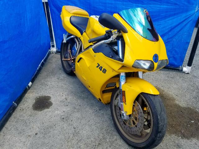 ZDM1SB3R5YB011763 - 2000 DUCATI 748 YELLOW photo 1