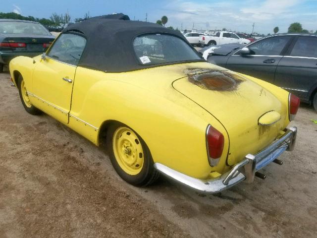 1402957318 - 1970 VOLKSWAGEN KARMANN GH YELLOW photo 3