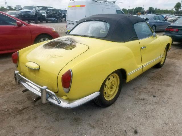 1402957318 - 1970 VOLKSWAGEN KARMANN GH YELLOW photo 4