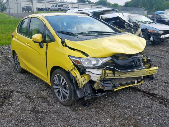 3HGGK5H89FM787053 - 2015 HONDA FIT EX YELLOW photo 1