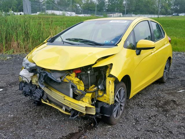 3HGGK5H89FM787053 - 2015 HONDA FIT EX YELLOW photo 2