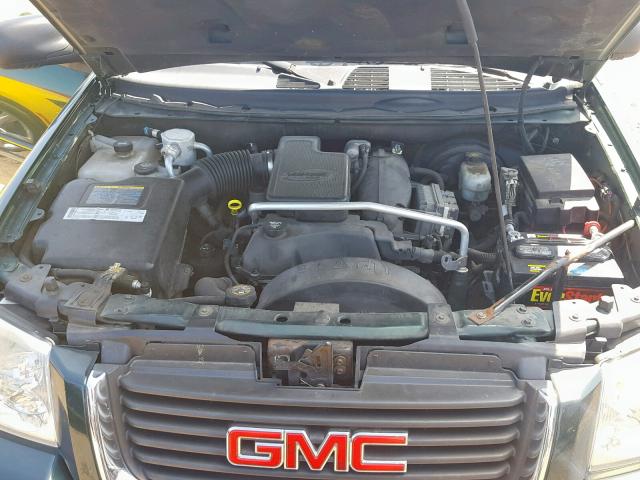 1GKDS13S352183828 - 2005 GMC ENVOY GREEN photo 7