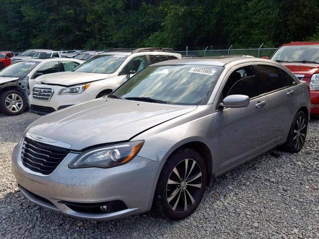 1C3CCBBB1EN132231 - 2014 CHRYSLER 200 TOURIN GRAY photo 2