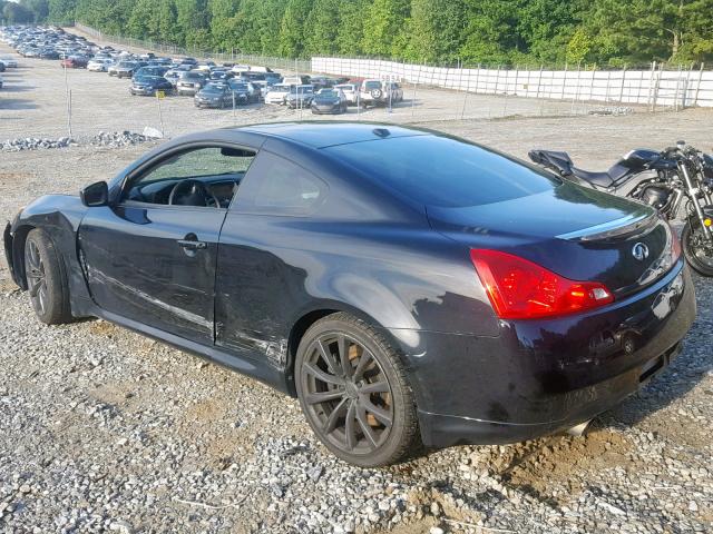 JNKCV64E58M116546 - 2008 INFINITI G37 BASE BLACK photo 3